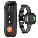 Collar de adiestramiento canino con descarga automática y control remoto