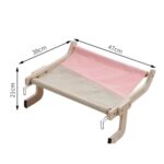 Hamaca de madera para gatos en balcón, caseta para gatos montada en la ventana o pared, caseta para mascotas colgante junto a la cama - Imagen 8