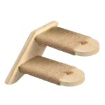 Estructura de escalada para gatos montada en la pared, plataforma de salto de madera y sisal para gatos, escaleras de escalada multinivel., 2 Layers
