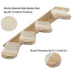 Estructura de escalada para gatos montada en la pared, plataforma de salto de madera y sisal para gatos, escaleras de escalada multinivel., 2 Layers - Imagen 2