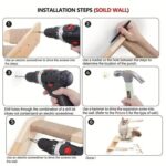 Estructura de escalada para gatos montada en la pared, plataforma de salto de madera y sisal para gatos, escaleras de escalada multinivel., 2 Layers - Imagen 5