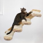 Estructura de escalada para gatos montada en la pared, plataforma de salto de madera y sisal para gatos, escaleras de escalada multinivel., 2 Layers - Imagen 8