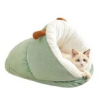 Alfombra gruesa semicerrada estilo zapatilla para gatos Ced, cálida para invierno., S