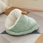 Alfombra gruesa semicerrada estilo zapatilla para gatos Ced, cálida para invierno., S - Imagen 2