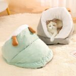 Alfombra gruesa semicerrada estilo zapatilla para gatos Ced, cálida para invierno., L - Imagen 8