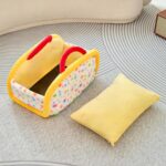 Cama portátil semicerrada y cálida para gatos, ideal para el invierno., L - Imagen 2