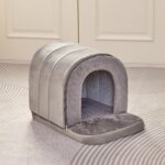 Cama de invierno extraíble y lavable para mascotas. Cálida y cálida., M - Imagen 3