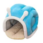 Cama cálida y suave para gatos y perros con diseño de astas de ciervo, L