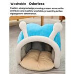 Cama cálida y suave para gatos y perros con diseño de astas de ciervo, L - Imagen 3