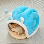Cama cálida y suave para gatos y perros con diseño de astas de ciervo, M - Imagen 5