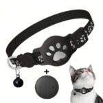 Collar rastreador para gatos con localizador GPS S10, Compatible with Apple Find My
