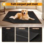 Alfombrilla antideslizante y recortable de fieltro para mascotas, lavable, para protección del suelo., 91.5 x 122cm - Imagen 5
