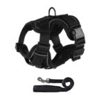 Conjunto de arnés y correa reflectantes para mascotas. Arnés tipo chaleco transpirable a prueba de escapes para perros., XL