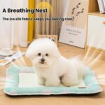 Alfombrilla refrescante de verano para mascotas Yixing, almohadilla universal transpirable para cama de perro., XS - Imagen 6
