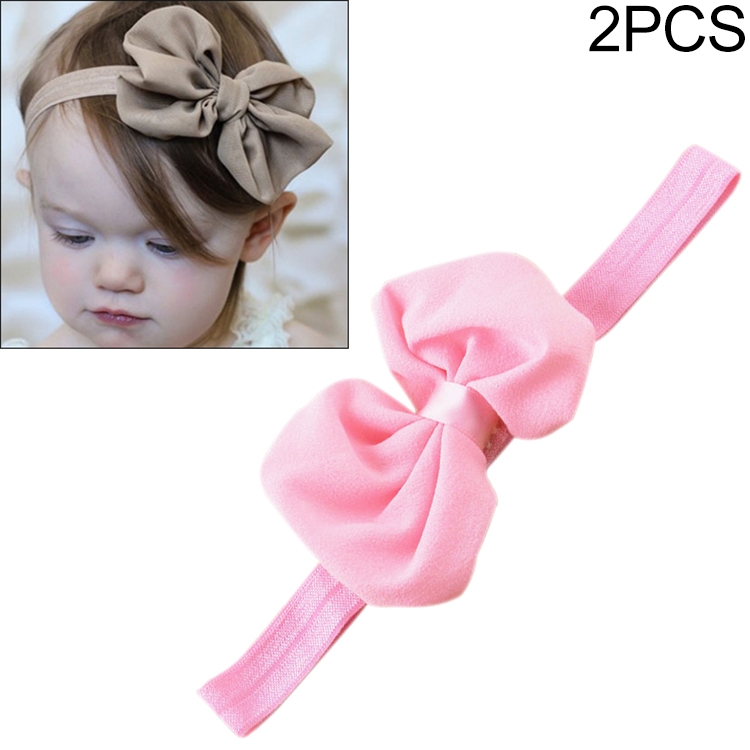 TBD071093801A.jpg 2 uds diadema para bebé cinta lazo de gasa banda para el pelo para niños - Imagen 1