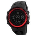 SKMEI 1251 Hombres Moda al aire libre 50m Reloj deportivo impermeable Reloj digital con correa de PU - Imagen 2