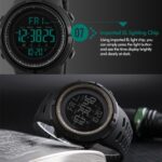 SKMEI 1251 Hombres Moda al aire libre 50m Reloj deportivo impermeable Reloj digital con correa de PU - Imagen 11