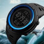 SKMEI 1251 Hombres Moda al aire libre 50m Reloj deportivo impermeable Reloj digital con correa de PU - Imagen 12