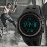 SKMEI 1251 Hombres Moda al aire libre 50m Reloj deportivo impermeable Reloj digital con correa de PU - Imagen 13