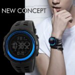 SKMEI 1251 Hombres Moda al aire libre 50m Reloj deportivo impermeable Reloj digital con correa de PU - Imagen 14