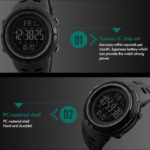 SKMEI 1251 Hombres Moda al aire libre 50m Reloj deportivo impermeable Reloj digital con correa de PU - Imagen 8