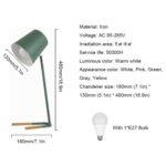 YWXLight LED lámpara de mesa para el cuidado de los ojos moderna creativa minimalista lámpara de noche para dormitorio lámpara de mesa de estudio para estudiantes - Imagen 3