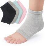 5 pares de calcetines hidratantes con agrietamiento en seco, gel de poliéster y algodón, antideslizante, manga protectora, color aleatorio - Imagen 9