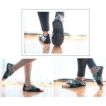 1 par de calcetines antideslizantes para Yoga, calcetines sin dedos para Pilates, Ballet, Yoga, Pilates, zapatos de barra para mujer, 235-240mm de longitud del pie, 235-240mm (Pink) - Imagen 4
