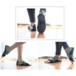1 par de calcetines antideslizantes para Yoga, calcetines sin dedos para Pilates, Ballet, Yoga, Pilates, zapatos de barra para mujer, 245-250mm de longitud del pie, 245-250mm (Pink) - Imagen 4