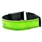 Correa de muñeca deportiva con batería ligera de nailon reflectante de seguridad con Flash LED, Battery Green - Imagen 2