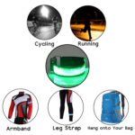 Correa de muñeca deportiva con batería ligera de nailon reflectante de seguridad con Flash LED, Battery Green - Imagen 4
