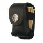 Soporte para pelota de Golf portátil, bolsa de cintura, bolsa de cuero, bolsa para camiseta de Golf, accesorio deportivo, Golf Ball Holder Black, Golf Ball Holder Brown