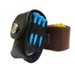 Soporte para pelota de Golf portátil, bolsa de cintura, bolsa de cuero, bolsa para camiseta de Golf, accesorio deportivo, Golf Ball Holder Black, Golf Ball Holder Brown - Imagen 2