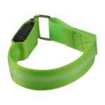 Pulsera ligera de nylon del brazalete de la luz LED de los deportes nocturnos, Battery Version Green - Imagen 2