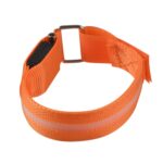 Pulsera ligera de nylon del brazalete de la luz LED de los deportes nocturnos, USB Charging Version Orange - Imagen 2