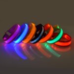 Pulsera ligera de nylon del brazalete de la luz LED de los deportes nocturnos, USB Charging Version Orange - Imagen 13
