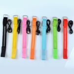 Pulsera ligera de nylon del brazalete de la luz LED de los deportes nocturnos, USB Charging Version Orange - Imagen 14