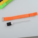 Pulsera ligera de nylon del brazalete de la luz LED de los deportes nocturnos, USB Charging Version Orange - Imagen 4