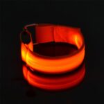 Pulsera ligera de nylon del brazalete de la luz LED de los deportes nocturnos, USB Charging Version Orange - Imagen 6