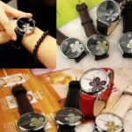 YAZOLE Reloj de cuarzo con patrón de trébol de cuatro hojas estilo OL para mujer - Imagen 7