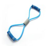 Cuerda elástica de látex para el hogar, equipo de Fitness con cuerda de tracción de ocho caracteres, Latex Elastic Rope (Purple), Latex Elastic Rope (Pink), Latex Elastic Rope (Blue) - Imagen 3