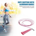 Cuerda de saltar ajustable para saltar con alambre de acero, longitud: 3 m, Steel Wire Jump Rope (Green) - Imagen 6