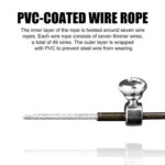 Cuerda de saltar ajustable para saltar con alambre de acero, longitud: 3 m, Steel Wire Jump Rope (Red) - Imagen 3