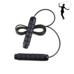 Cuerda de alambre de acero con soporte de peso, equipo de gimnasia para saltar, artículos deportivos, longitud de la cuerda: 2,8 m