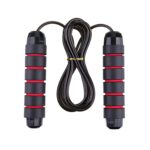 Cuerda de alambre de acero con soporte de peso, equipo de gimnasia para saltar, artículos deportivos, longitud de la cuerda: 2,8 m - Imagen 6
