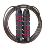 Cuerda de alambre de acero con soporte de peso, equipo de gimnasia para saltar, artículos deportivos, longitud de la cuerda: 2,8 m - Imagen 7