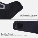 2 uds soporte de tobillo deportivo elástico de alta protección equipo de tobillo deportivo seguridad para correr soporte de tobillera de baloncesto, L, Left (Black Grey) - Imagen 6
