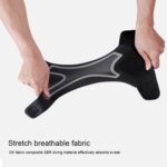 2 uds soporte de tobillo deportivo elástico de alta protección equipo de tobillo deportivo seguridad para correr soporte de tobillera de baloncesto, S, Left (Black Grey) - Imagen 5
