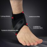 2 uds soporte de tobillo deportivo elástico de alta protección equipo de tobillo deportivo seguridad para correr soporte de tobillera de baloncesto, Ankle Brace Support (Right) - Imagen 10