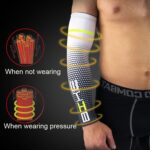 1 par de hombres geniales ciclismo correr bicicleta protección solar UV brazalete cubierta para brazo con protección manga bicicleta deporte calentadores de brazos mangas, L - Imagen 6